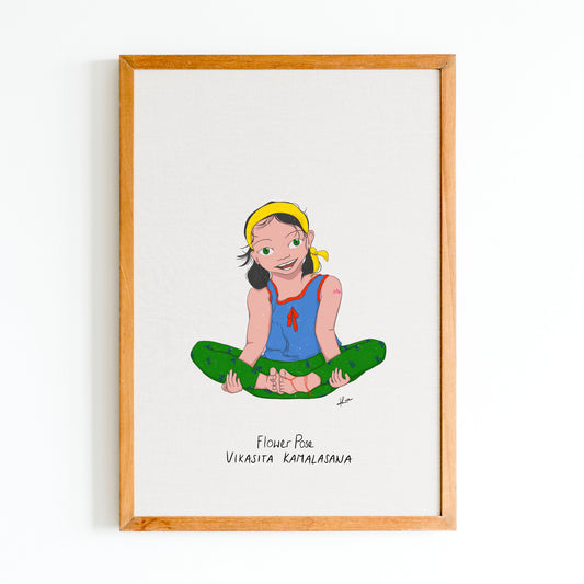 Illustration "Sophie Extended Butterfly Pose"