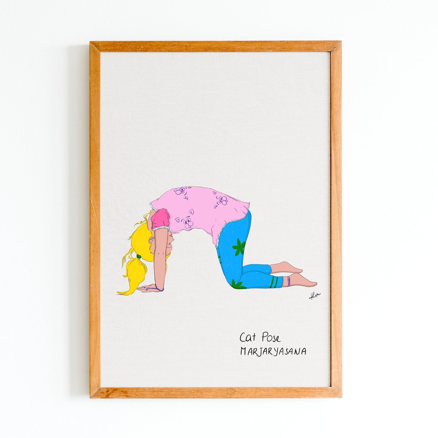 Illustration "Siska Cat Pose"