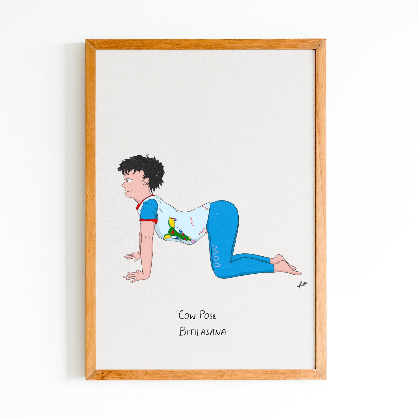 Illustration "Stanley Cow Pose"