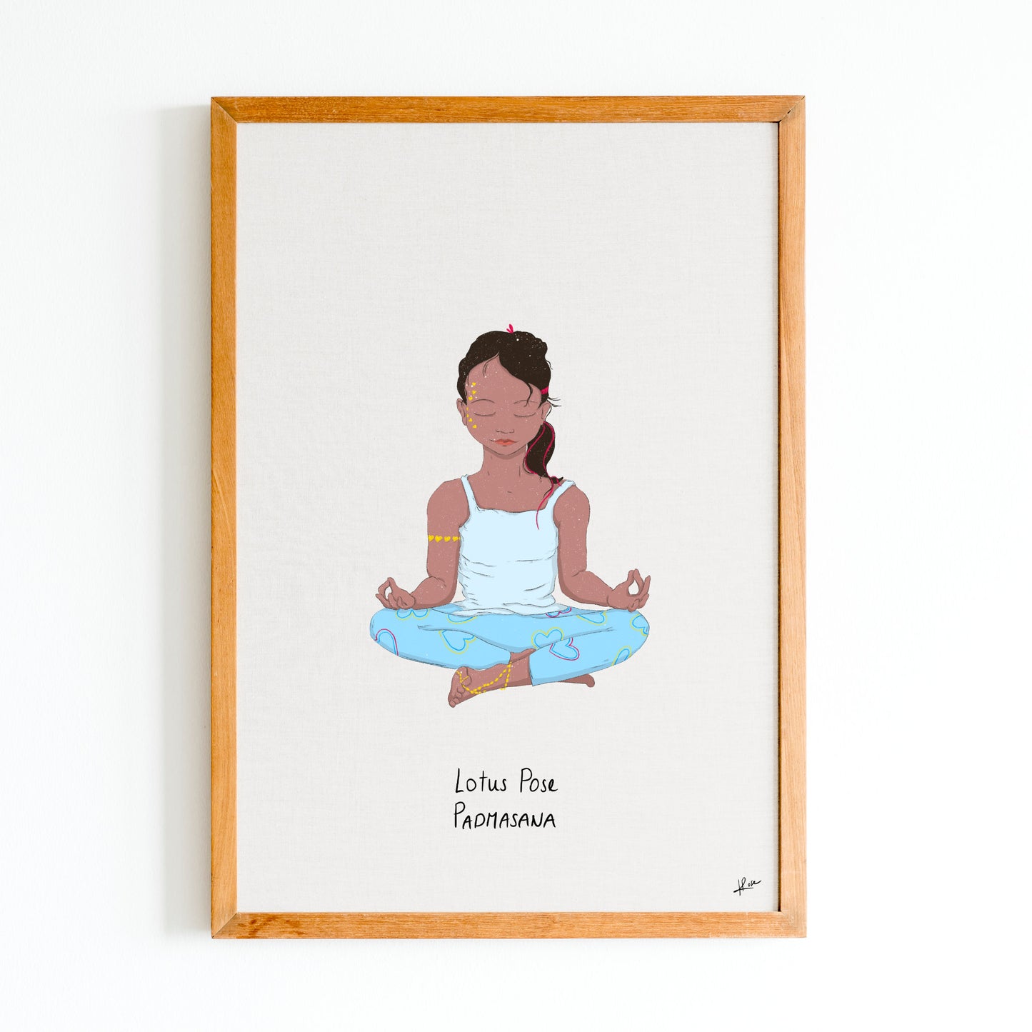 Carnet A5 "Little Yoga" Tamara - Lotus Pose