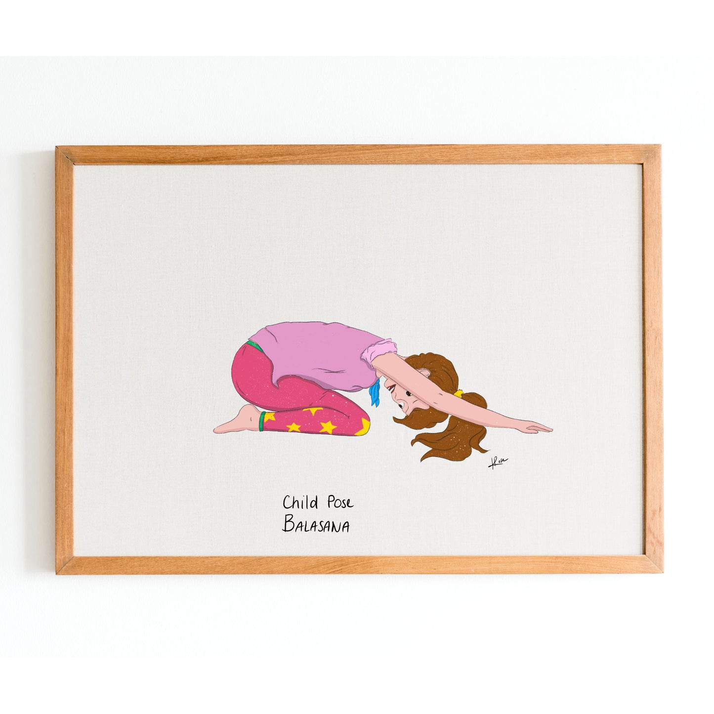 Illustration "Yvonne Child Pose"