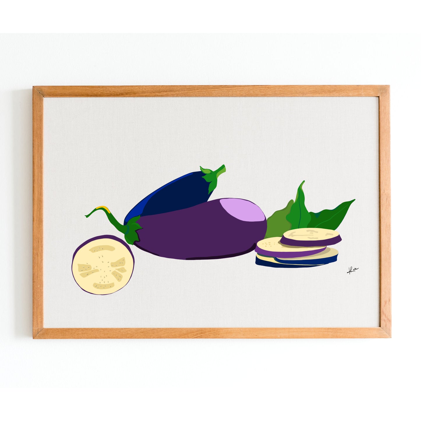 Carnet A6 "faniPhabet" Aubergine - Eggplant