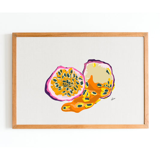 Illustration "Fruits & Légumes" - Fruit de la passion