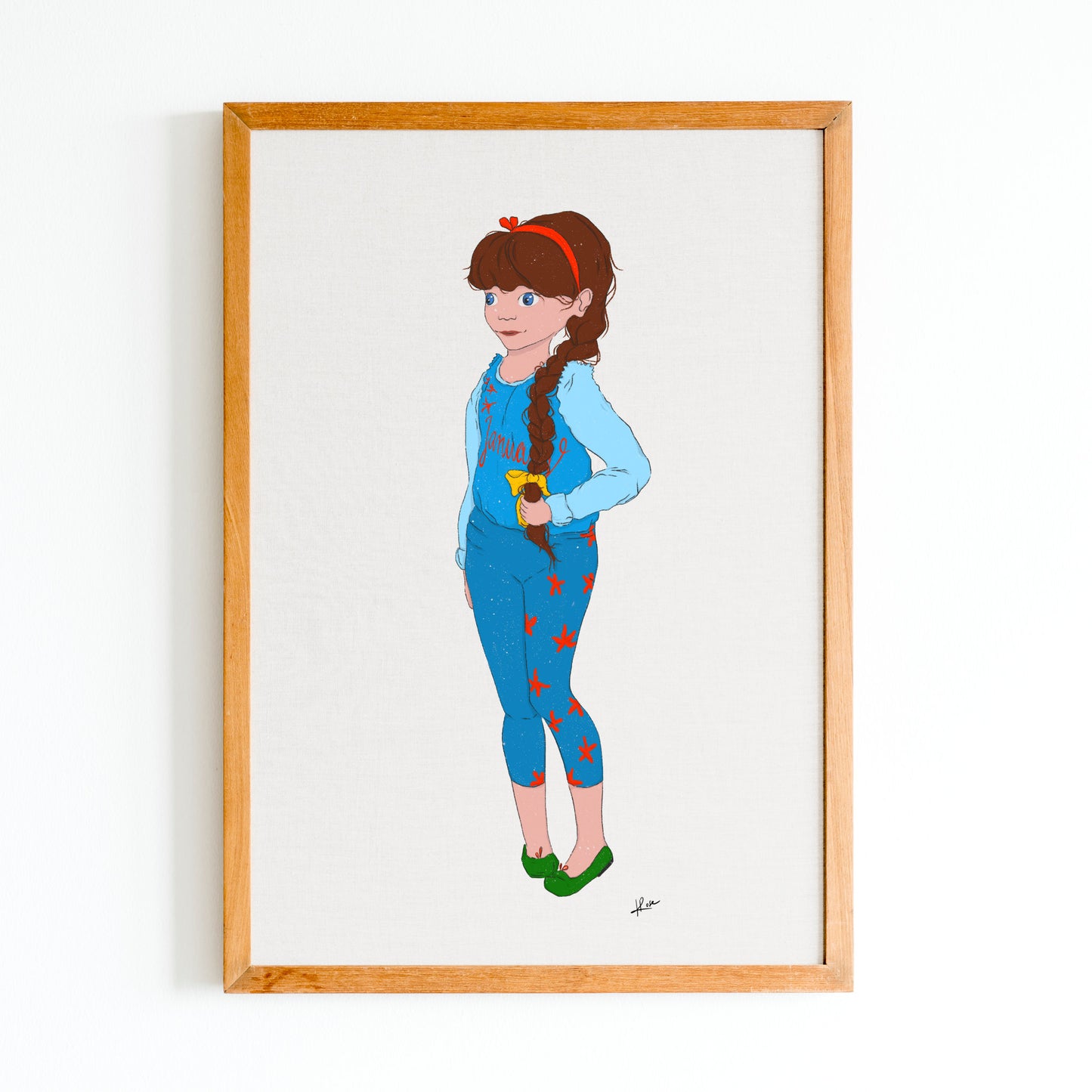 Illustration "January - la gymnaste"